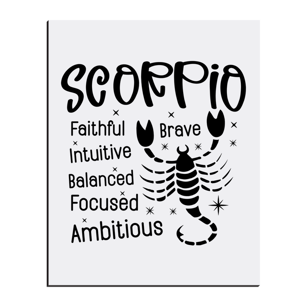 Easel Back Canvas-Scorpio