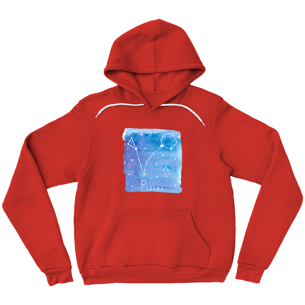 Pullover Hoodie-Pisces constellation