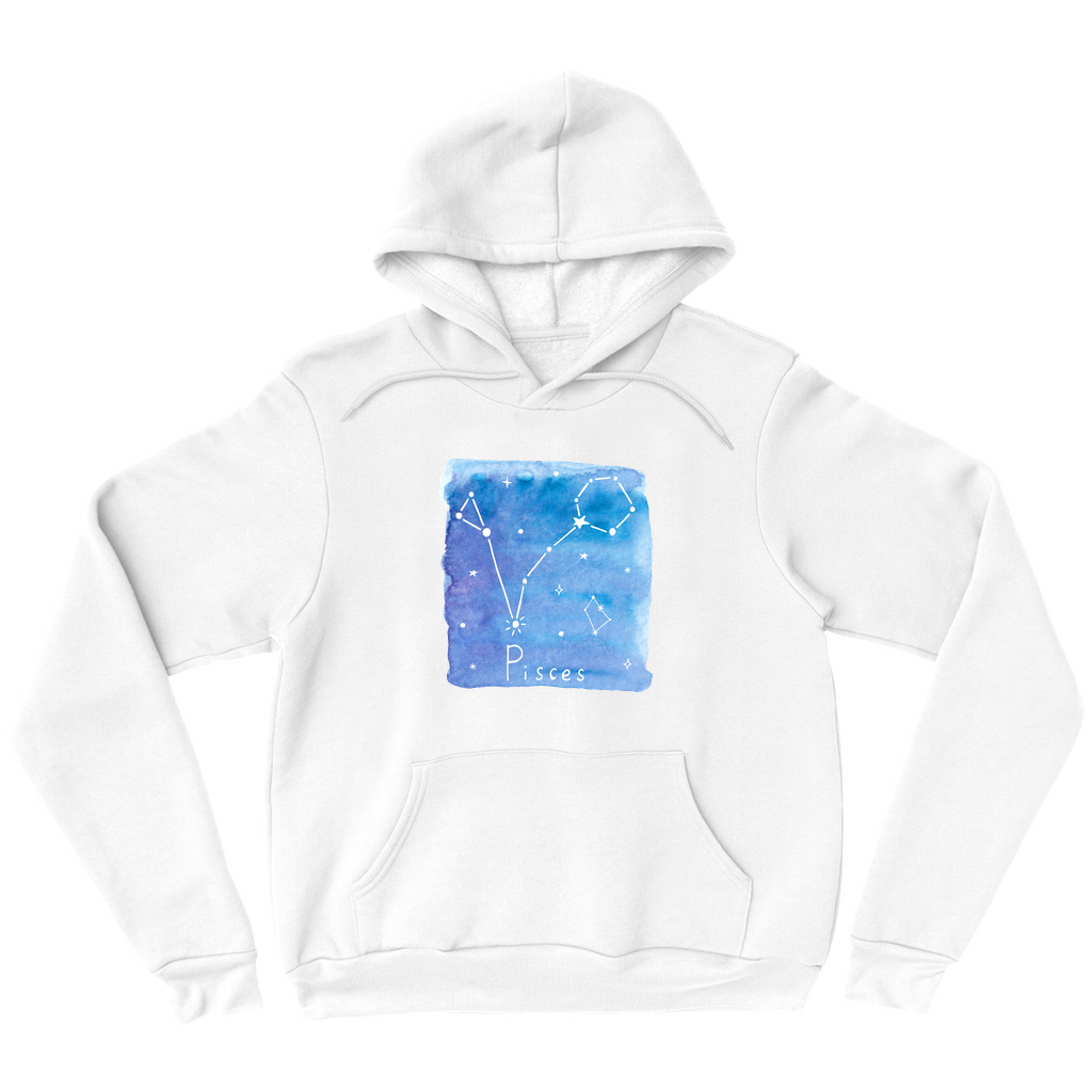 Pullover Hoodie-Pisces constellation