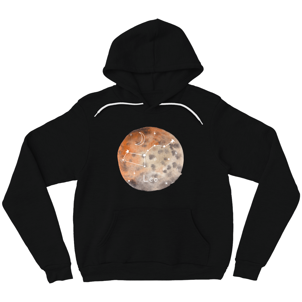 Pullover Hoodie-Leo constellation