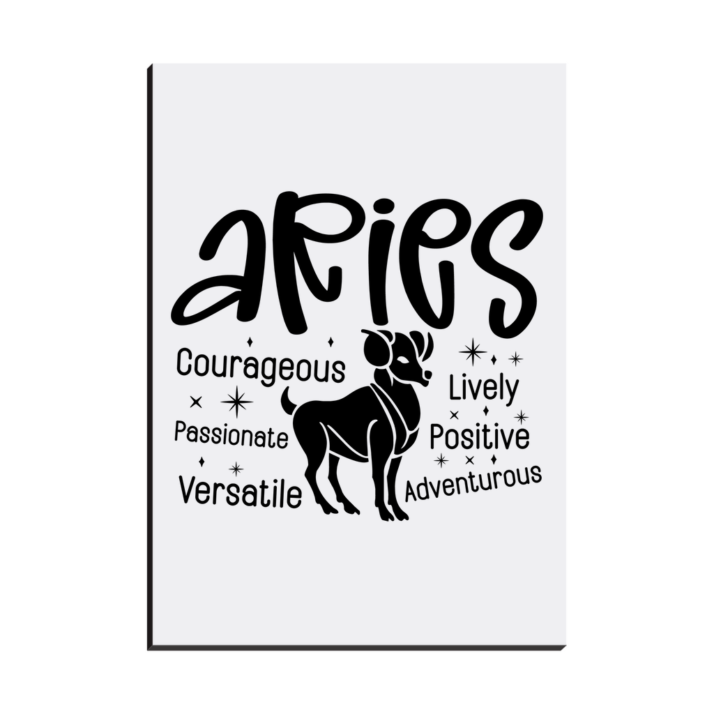 Easel Back Canvas-Aries