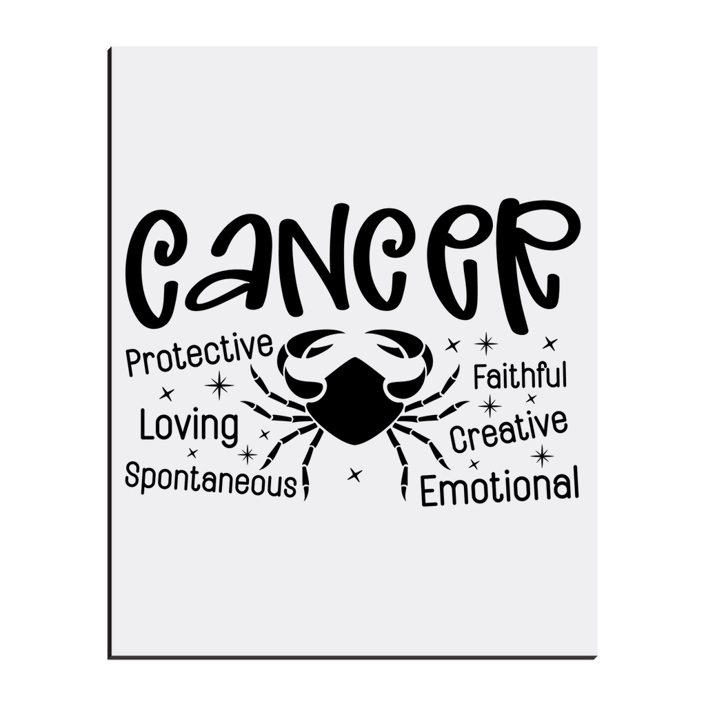 Easel Back Canvas- Cancer