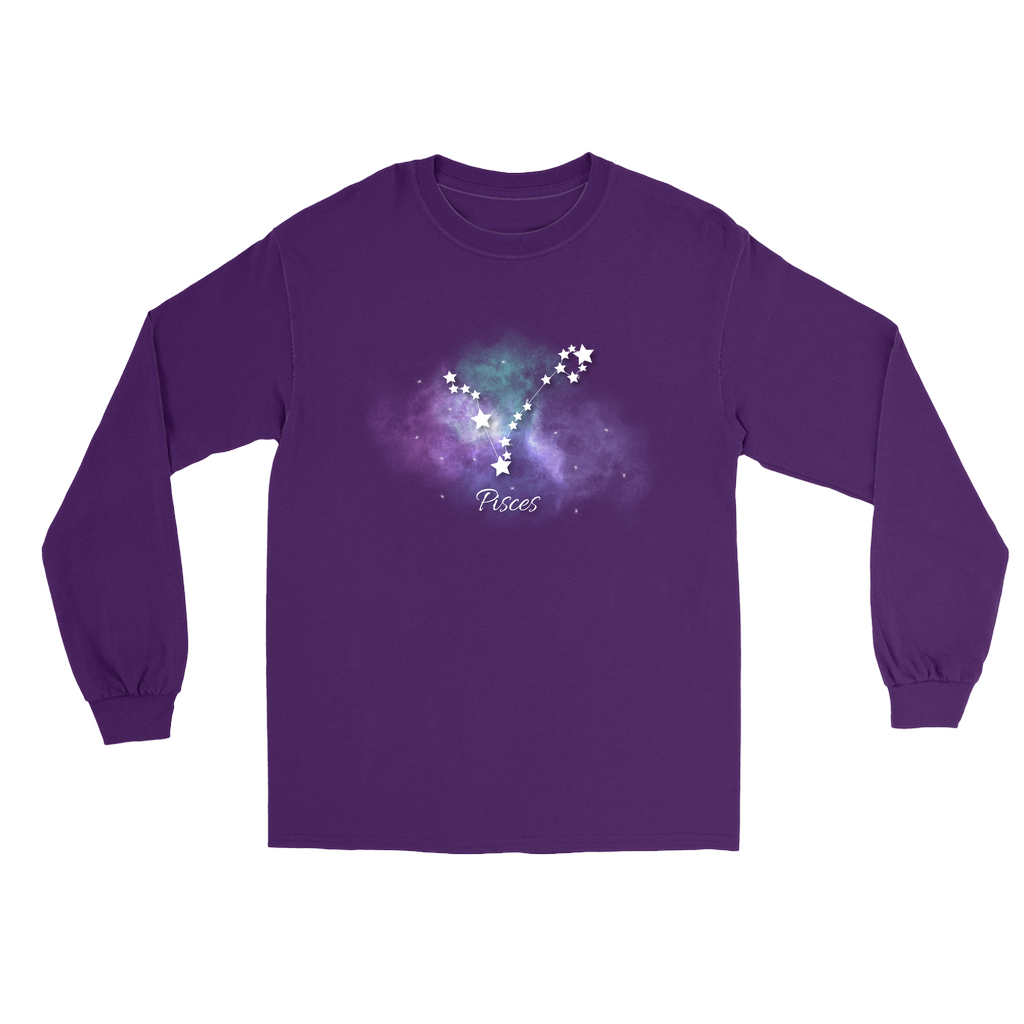 Constellation Long Sleeve Shirts-Pisces