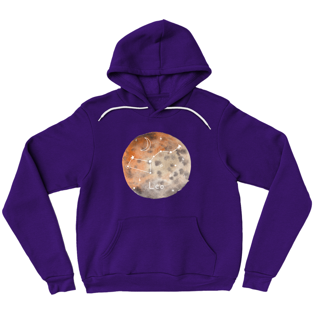 Pullover Hoodie-Leo constellation