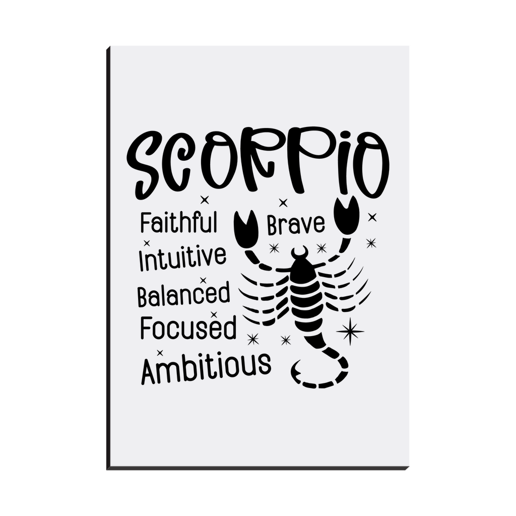 Easel Back Canvas-Scorpio