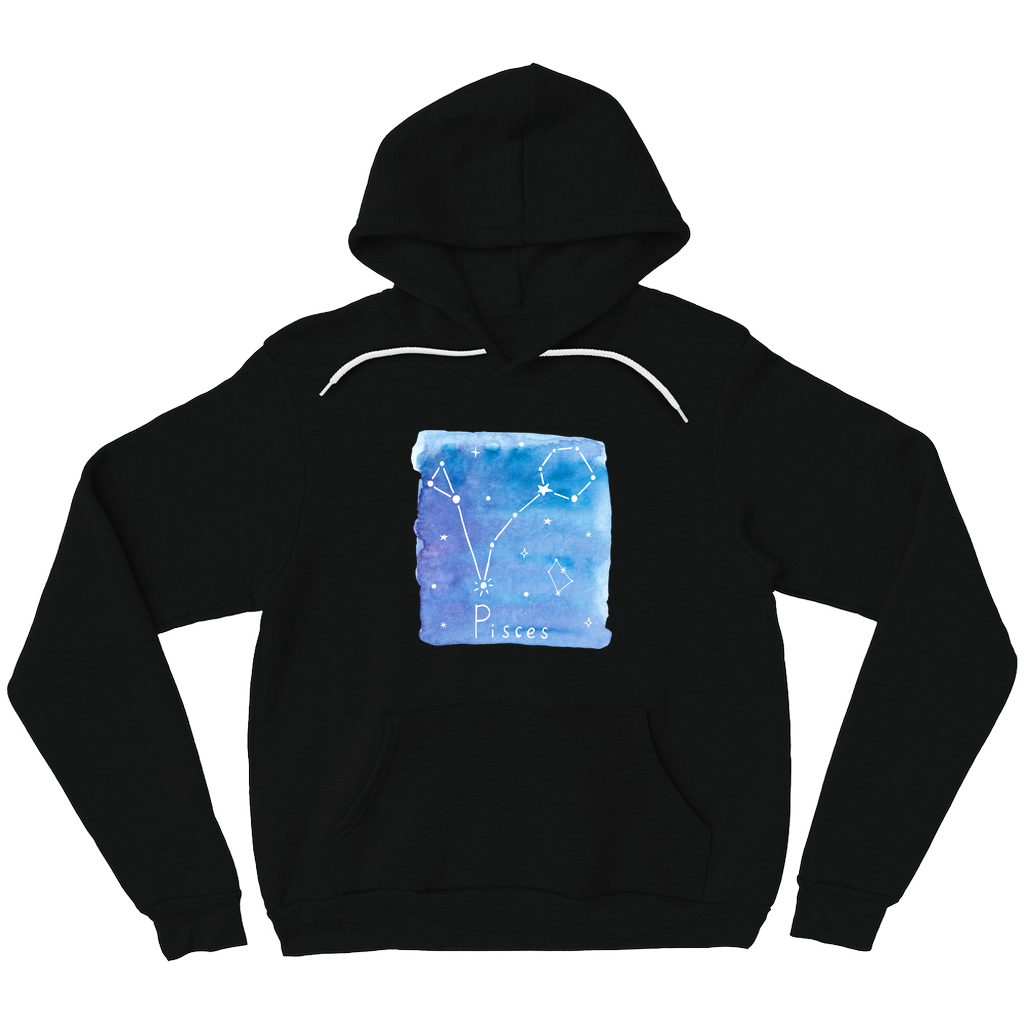 Pullover Hoodie-Pisces constellation