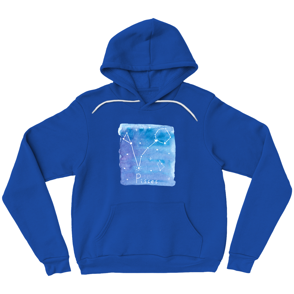Pullover Hoodie-Pisces constellation
