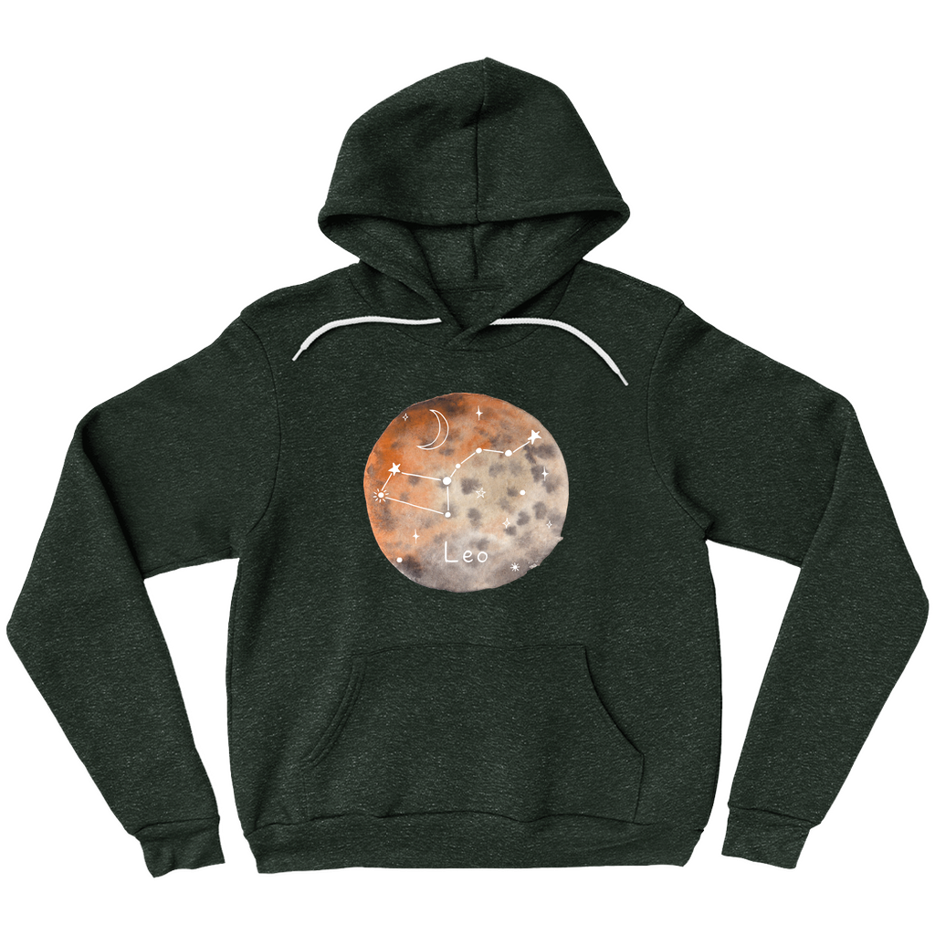 Pullover Hoodie-Leo constellation