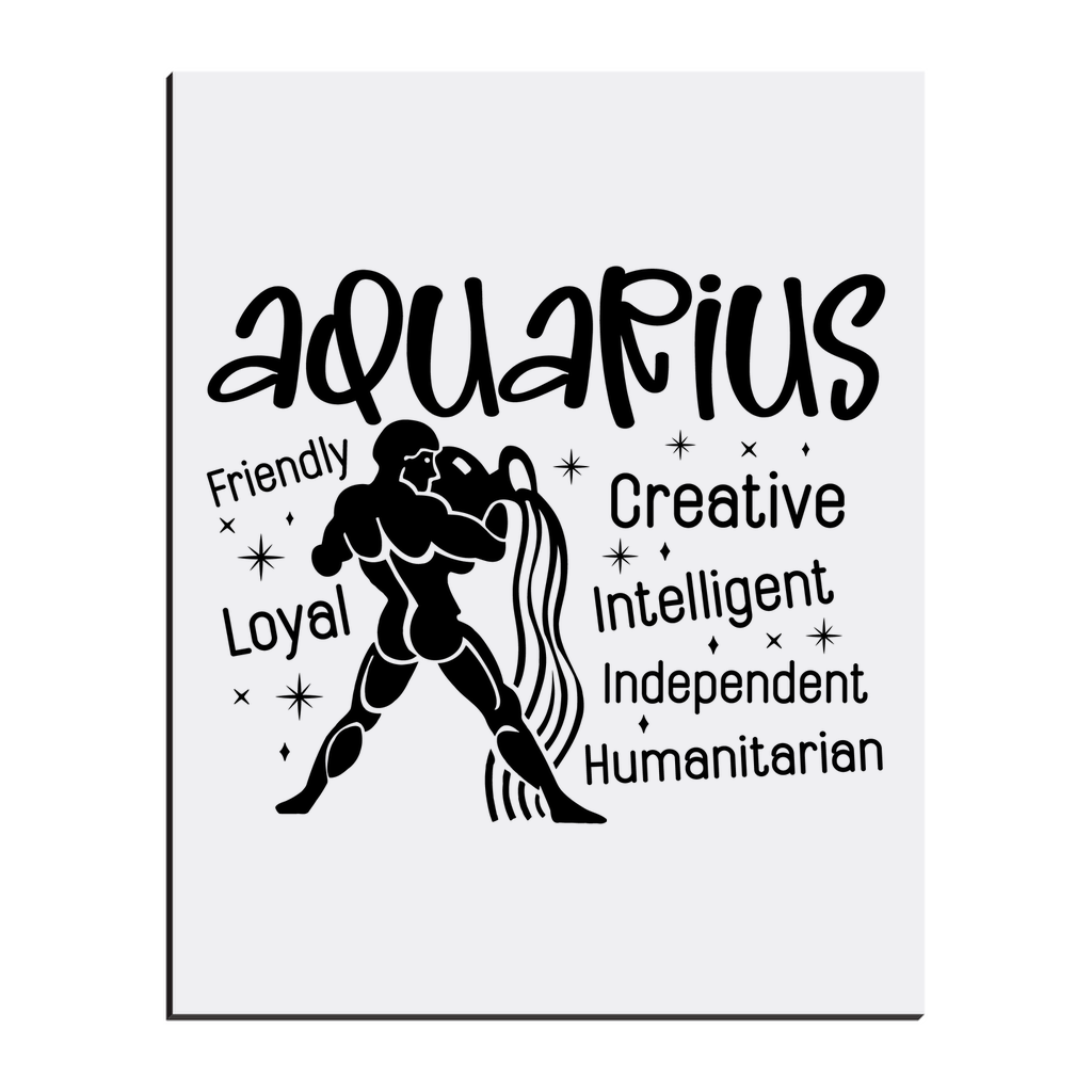 Easel Back Canvas-Aquarius