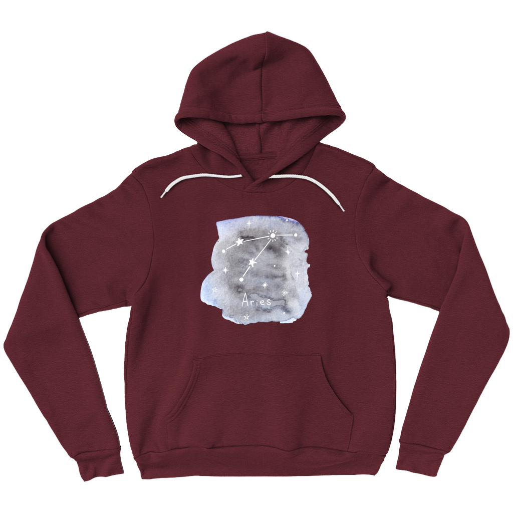 Pullover Hoodie-Aries constellation