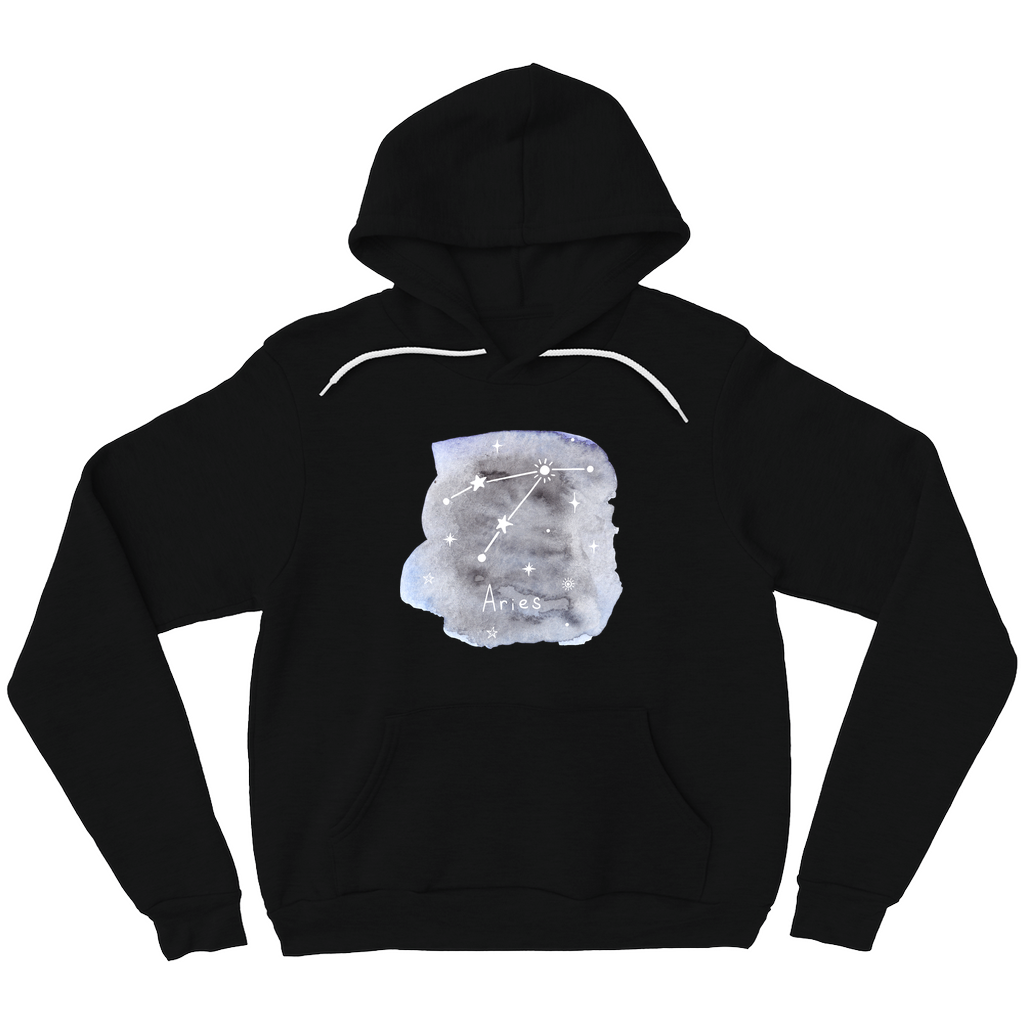 Pullover Hoodie-Aries constellation
