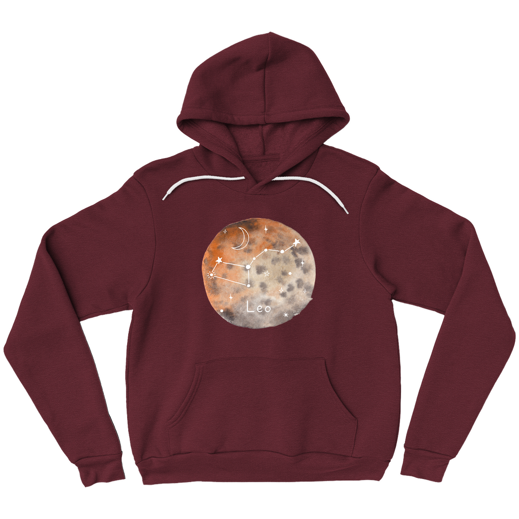Pullover Hoodie-Leo constellation
