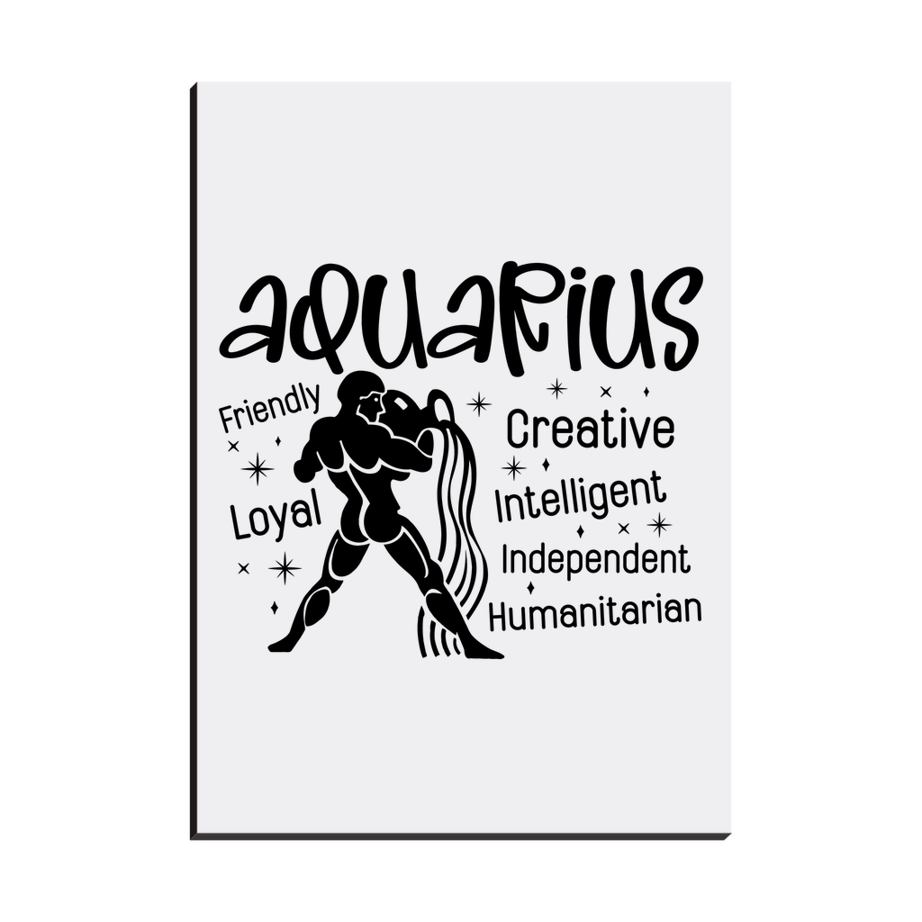 Easel Back Canvas-Aquarius