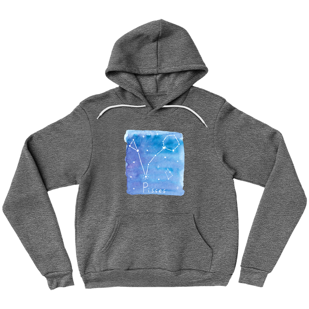 Pullover Hoodie-Pisces constellation