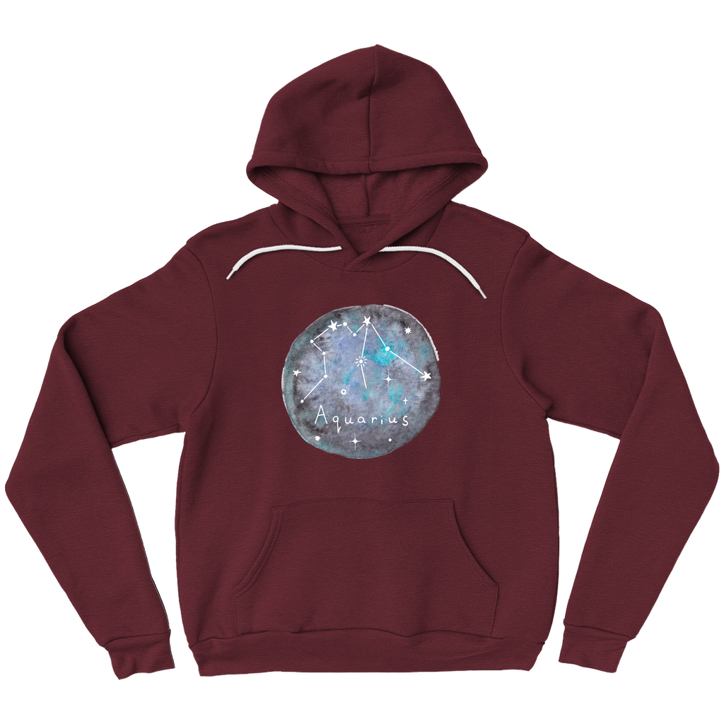 Pullover Hoodie-Aquarius constellation