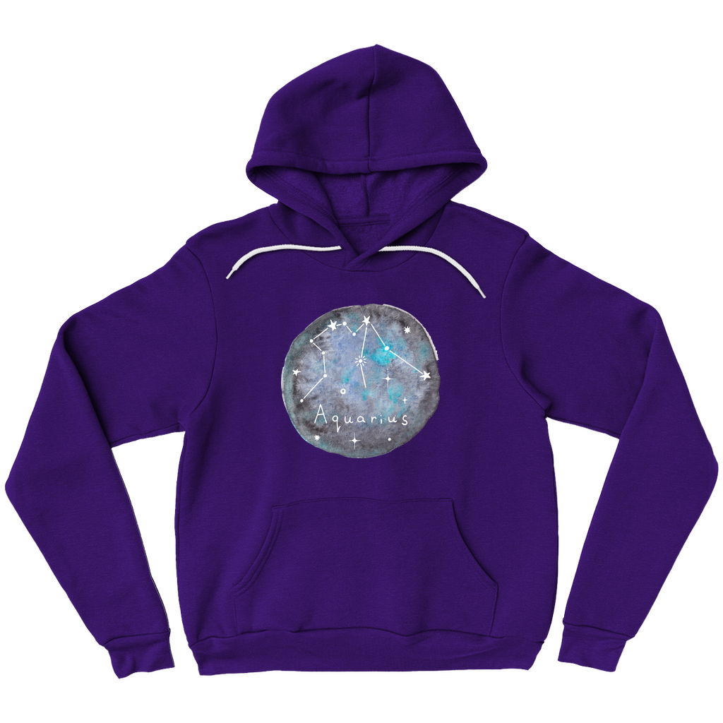 Pullover Hoodie-Aquarius constellation