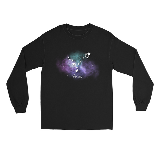 Constellation Long Sleeve Shirts-Pisces