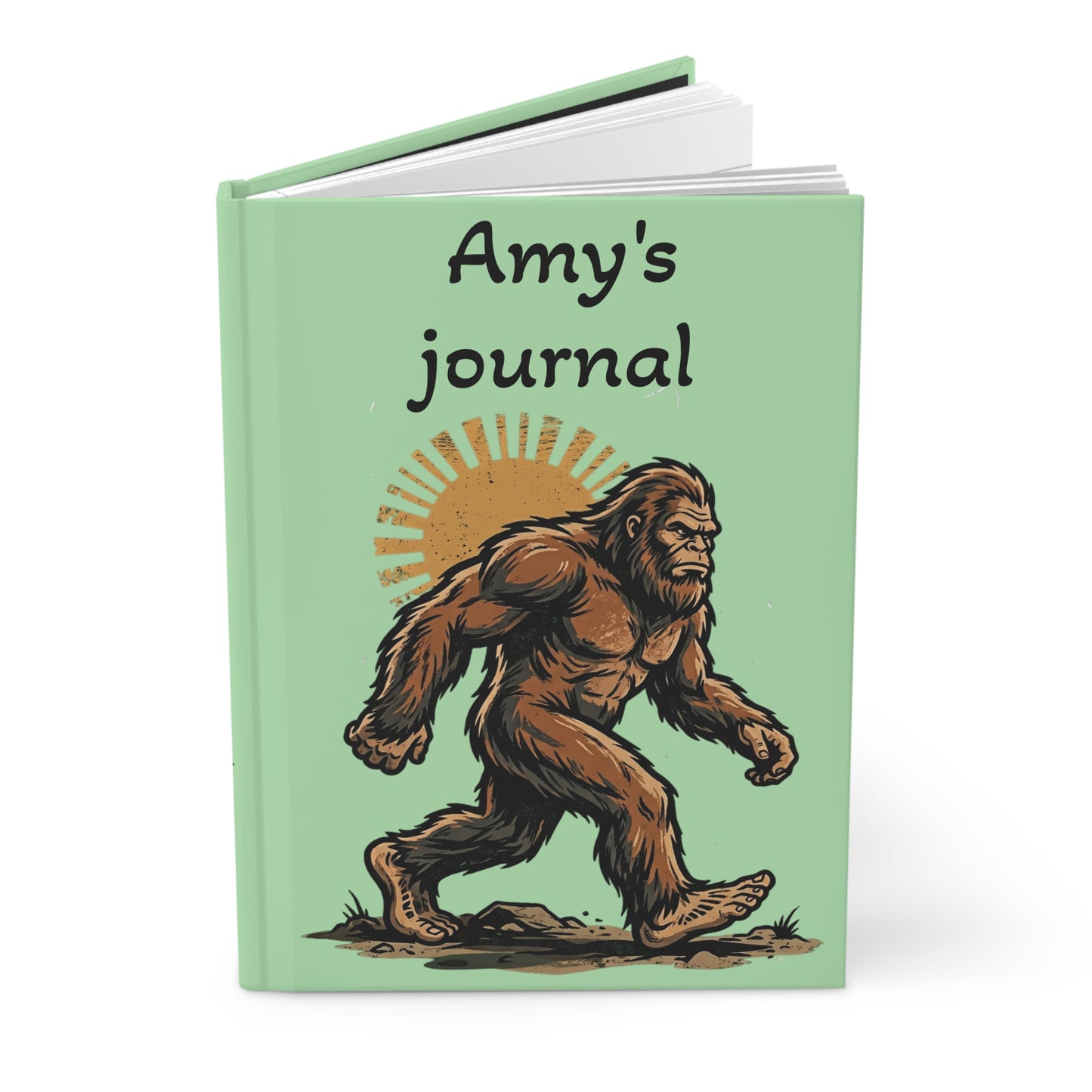 Hardcover Journal Matte- Sasquatch & UFO