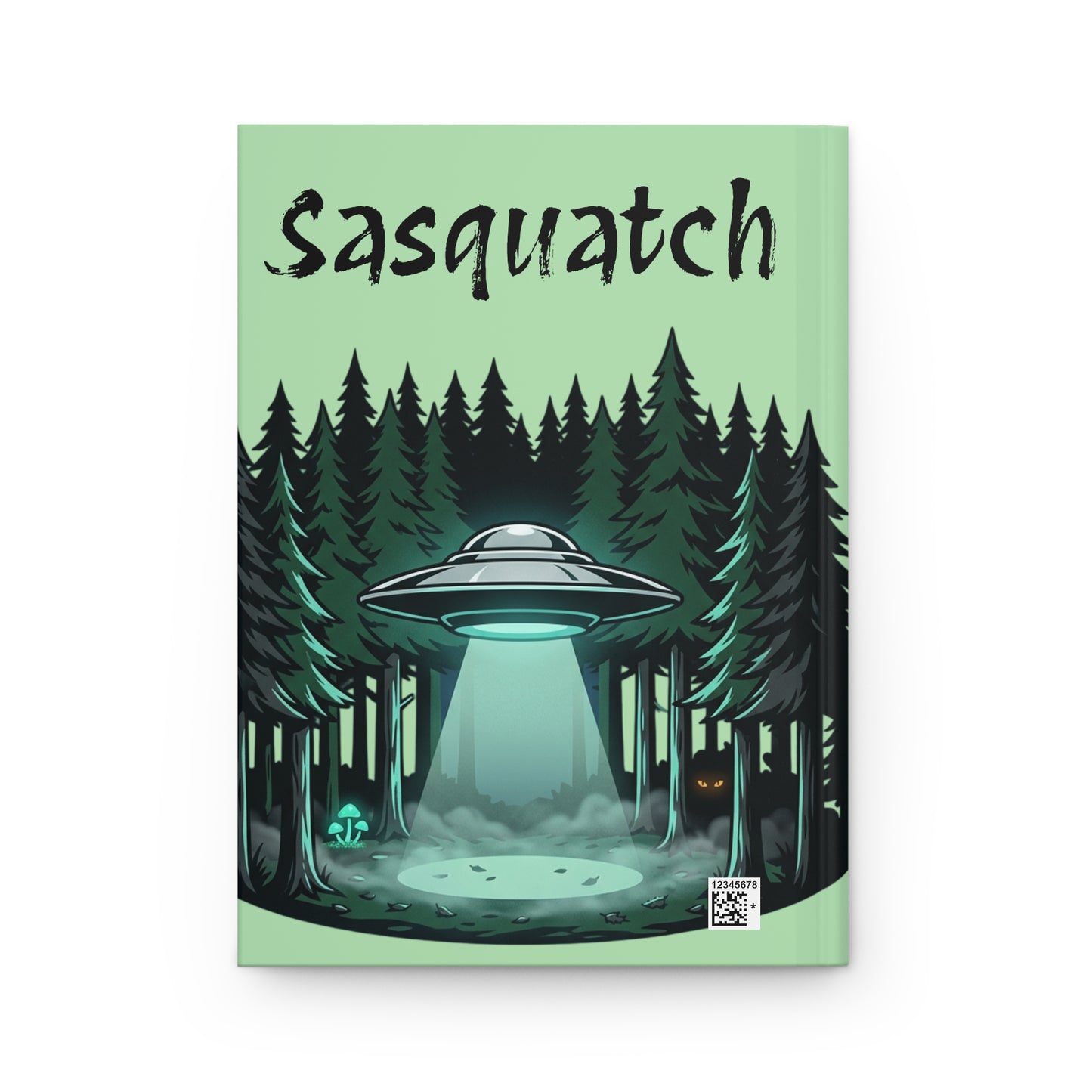 Hardcover Journal Matte- Sasquatch & UFO