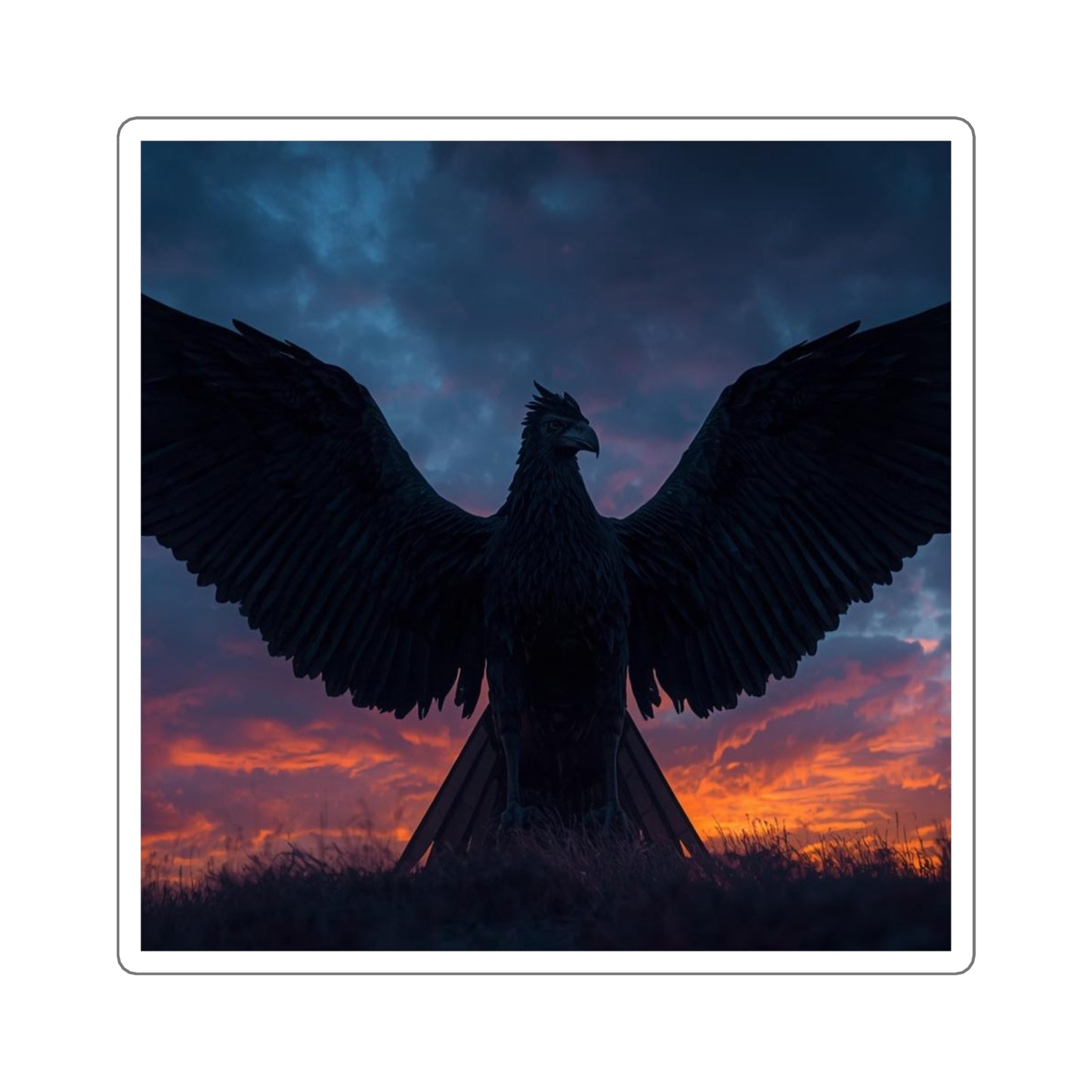 Celestial Cryptid Sticker — Thunderbird