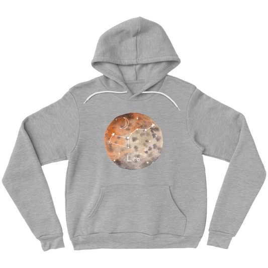 Pullover Hoodie-Leo constellation