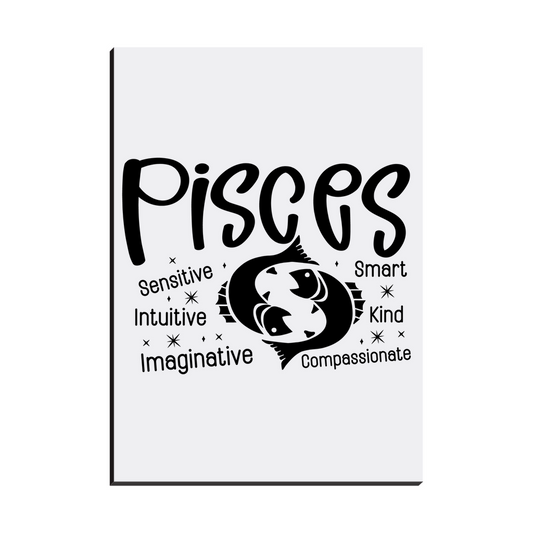 Easel Back Canvas-Pisces