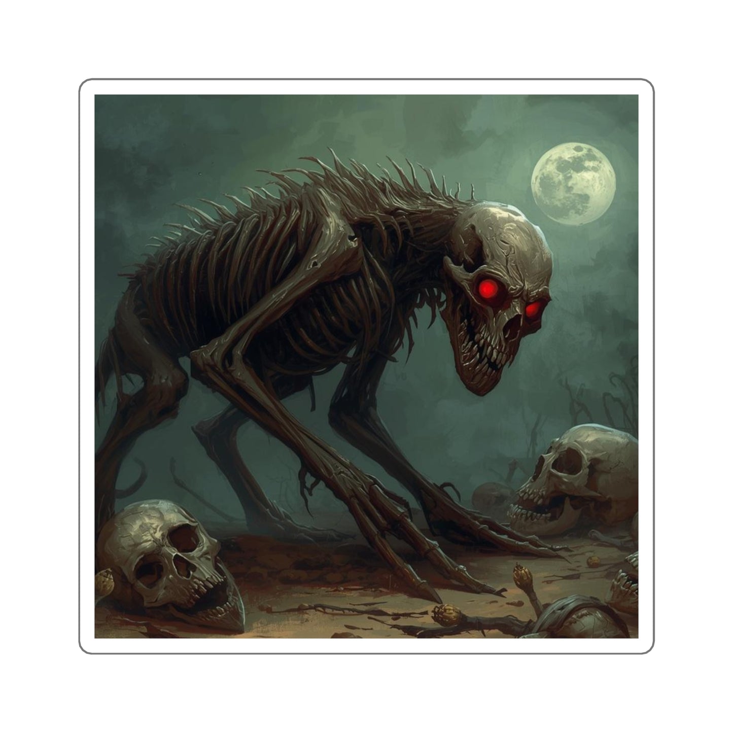 Celestial Cryptid Sticker — Chupacabra