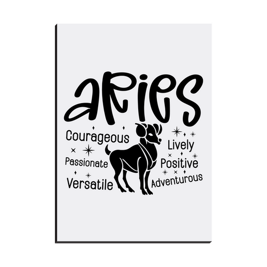 Easel Back Canvas-Aries