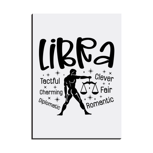 Easel Back Canvas-Libra