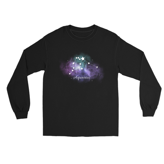 Constellation Long Sleeve Shirts-Aquarius