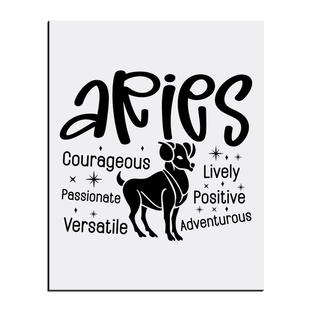 Easel Back Canvas-Aries