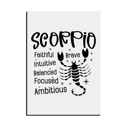 Easel Back Canvas-Scorpio