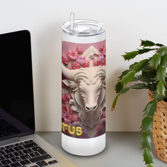 Tumbler With Straw-Taurus