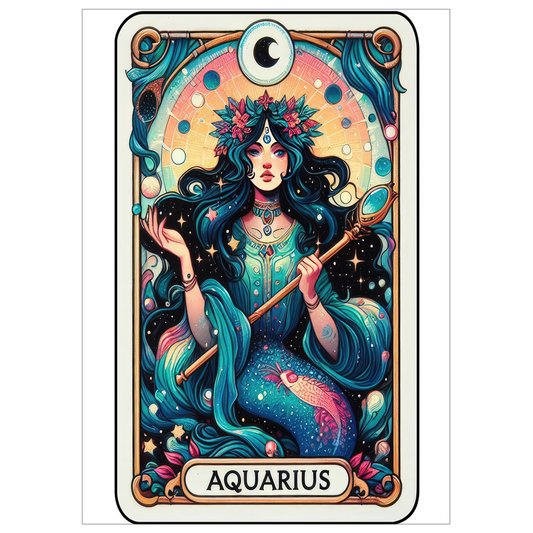 Flat Cards-Tarot Aquarius