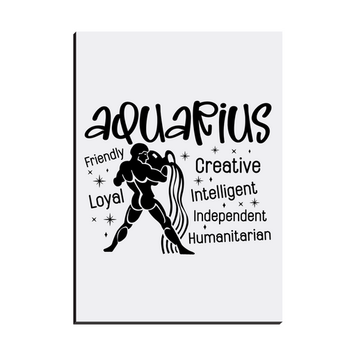 Easel Back Canvas-Aquarius