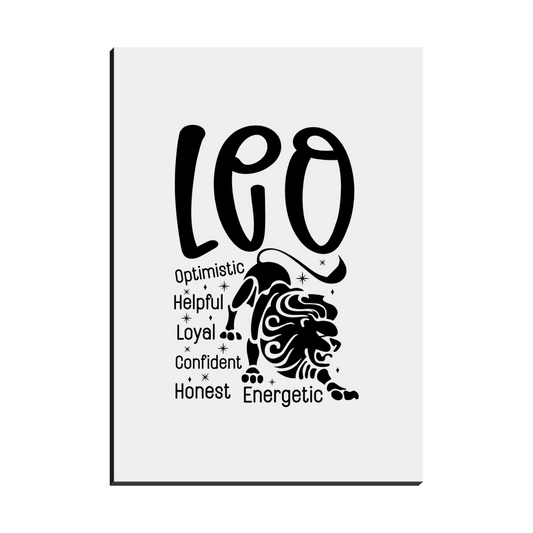 Easel Back Canvas-Leo