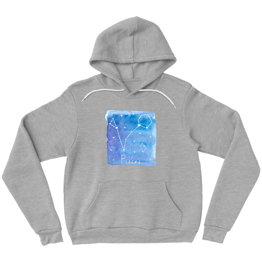Pullover Hoodie-Pisces constellation