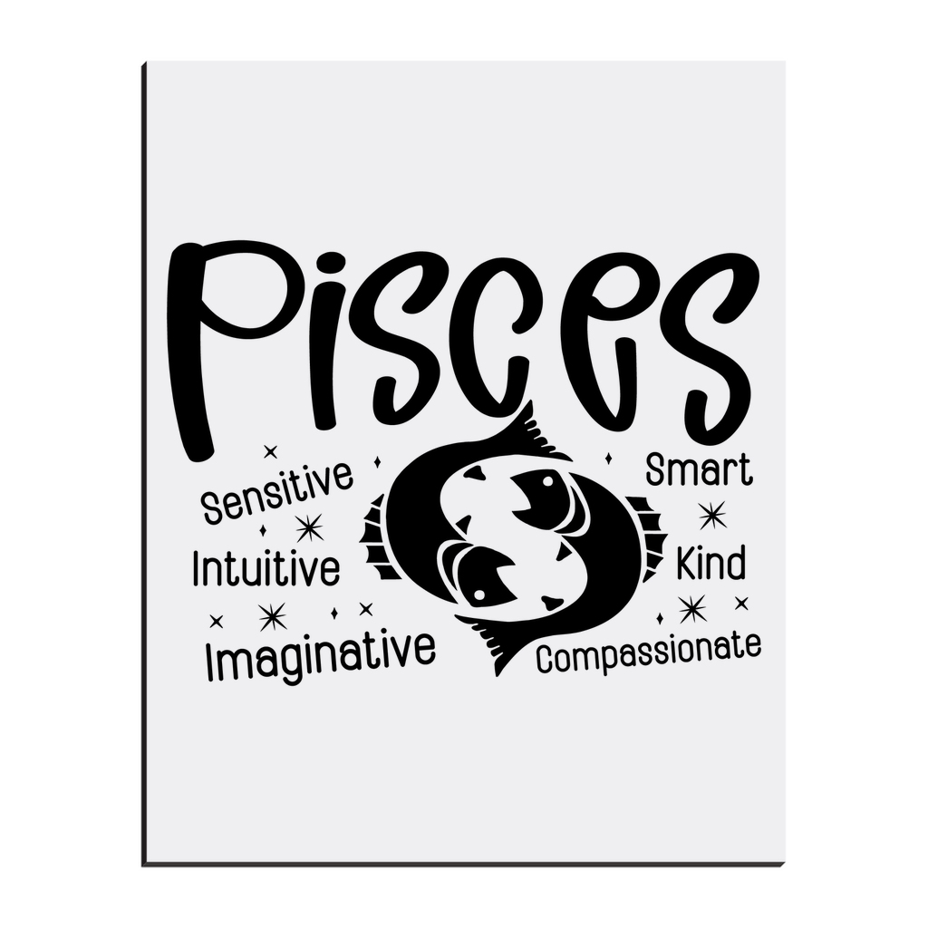 Easel Back Canvas-Pisces