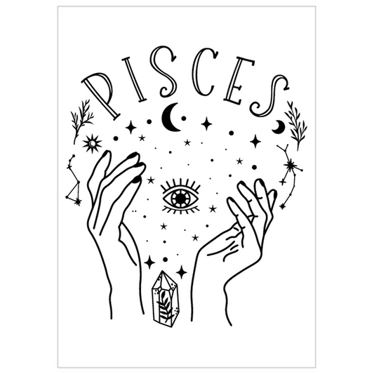 Flat Cards-Pisces