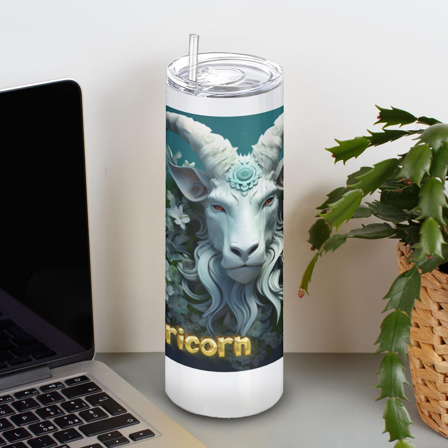 Tumbler With Straw-Capricorn